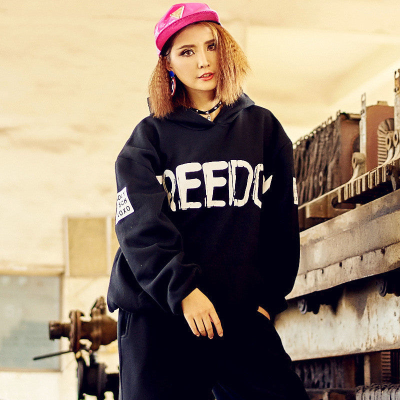 Trendy Simple Women's Hooded Sweater