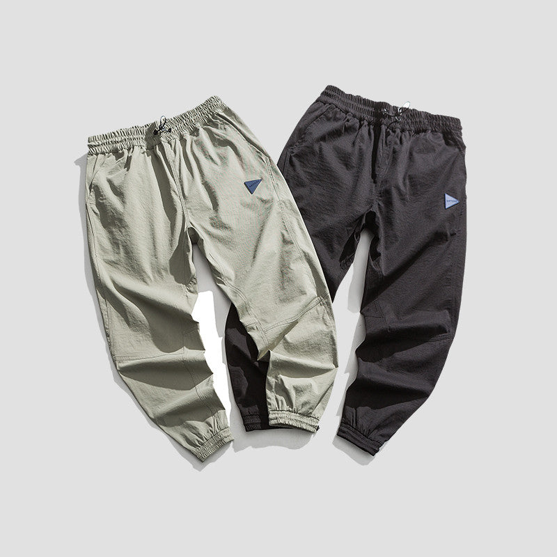 Trendy Brand Tethered Overalls Trendy All-match Men's Nine-point Casual Pants