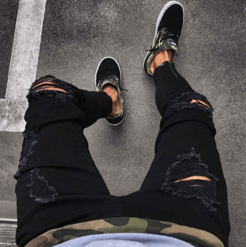 New Streetwear Ripped Jeans