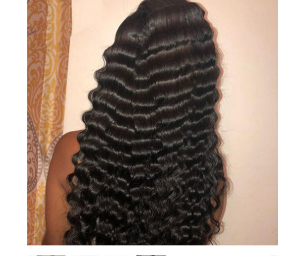 Human Hair Deep Wave Lace Frontal Wigs Front Wigs
