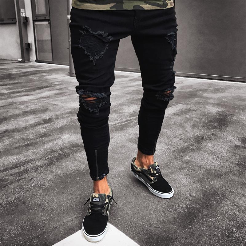 New Streetwear Ripped Jeans