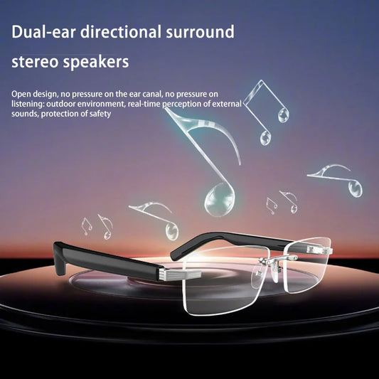 Smart Bluetooth Glasses w/ Super Long Standby Call and Voice Assistant