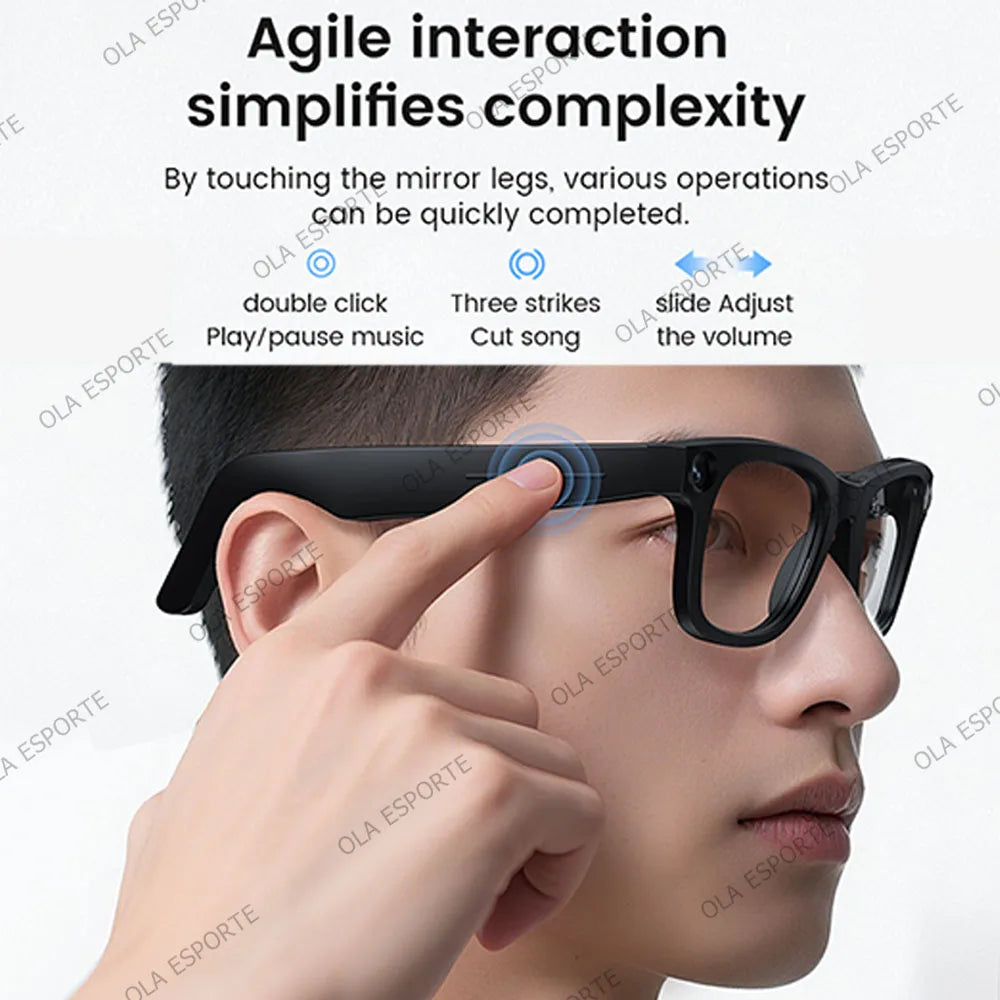 4K AI Smart Glasses w/ Multifunction Camera