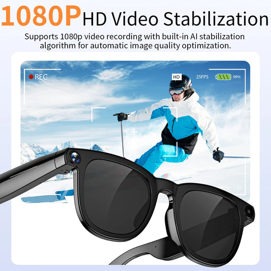 V3 AI Smart Glasses with ChatGPT and 8MP Camera for Video Recording
