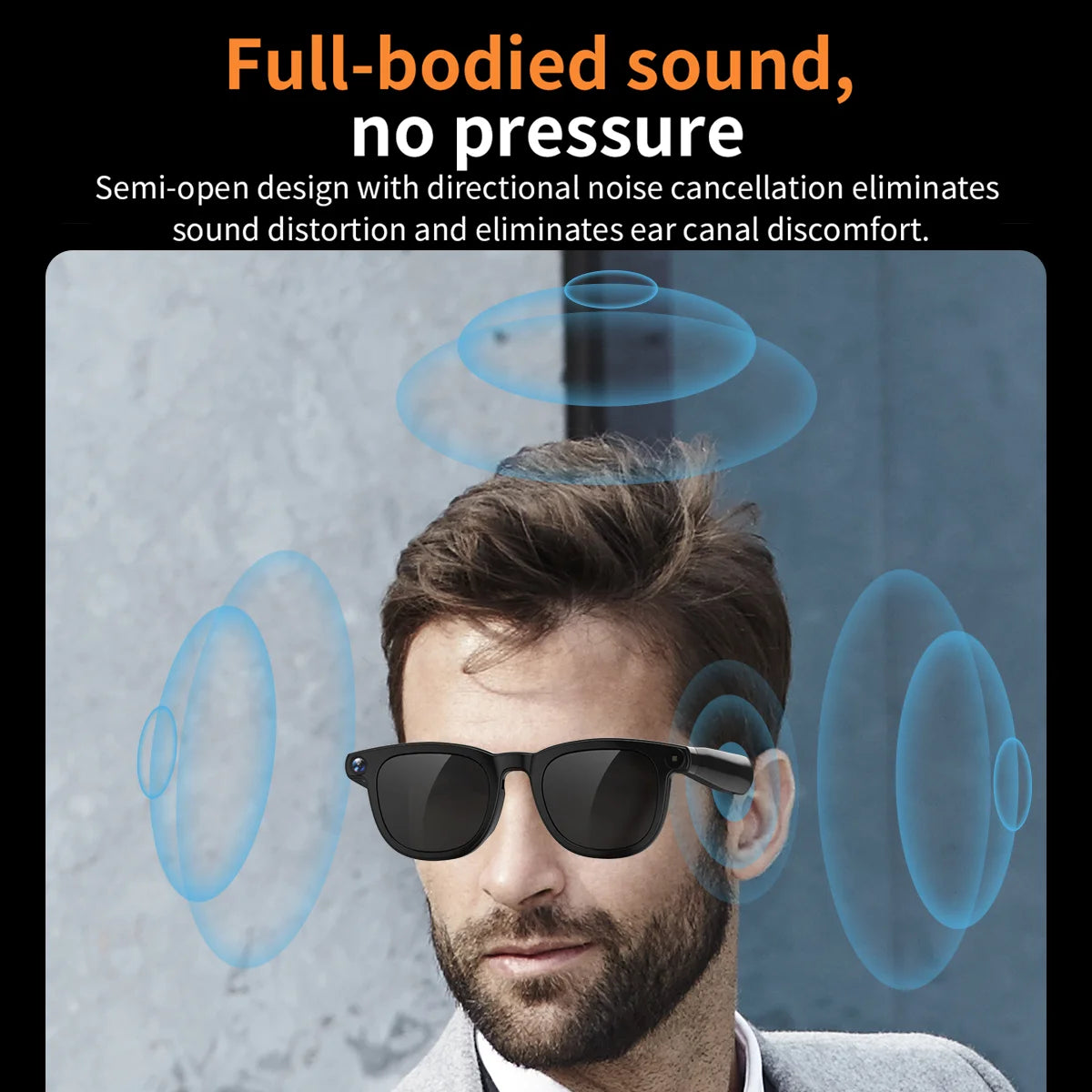 V3 AI Smart Glasses with ChatGPT and 8MP Camera for Video Recording