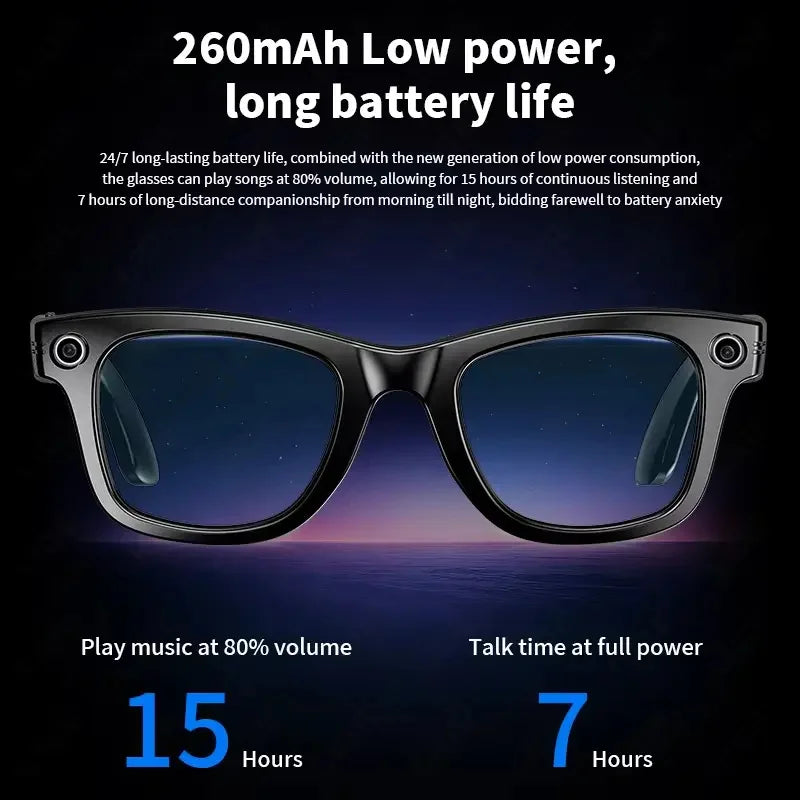 2025 New 4K Ultra HD 800W Pixel AI Glasses Men